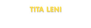 Der Vorname Tita Leni